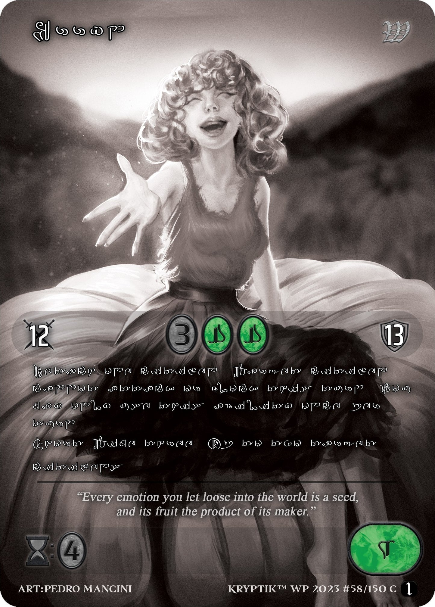 Erryn (Silver Kryptik Language) (58) [KPTGC] - Kryptik TCG Single