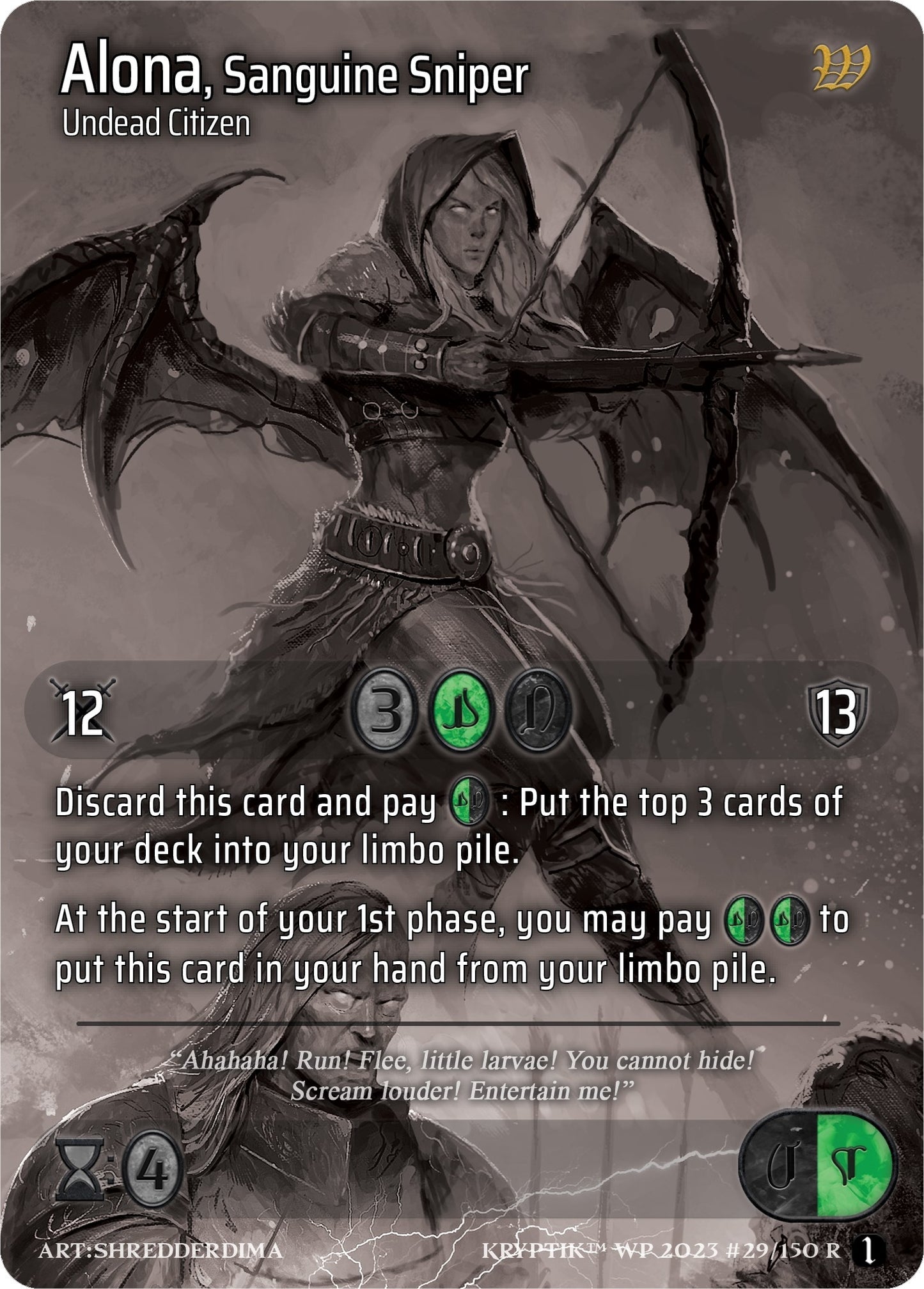 Alona Sanguine Sniper (29) [KPTGC] - Kryptik TCG Single