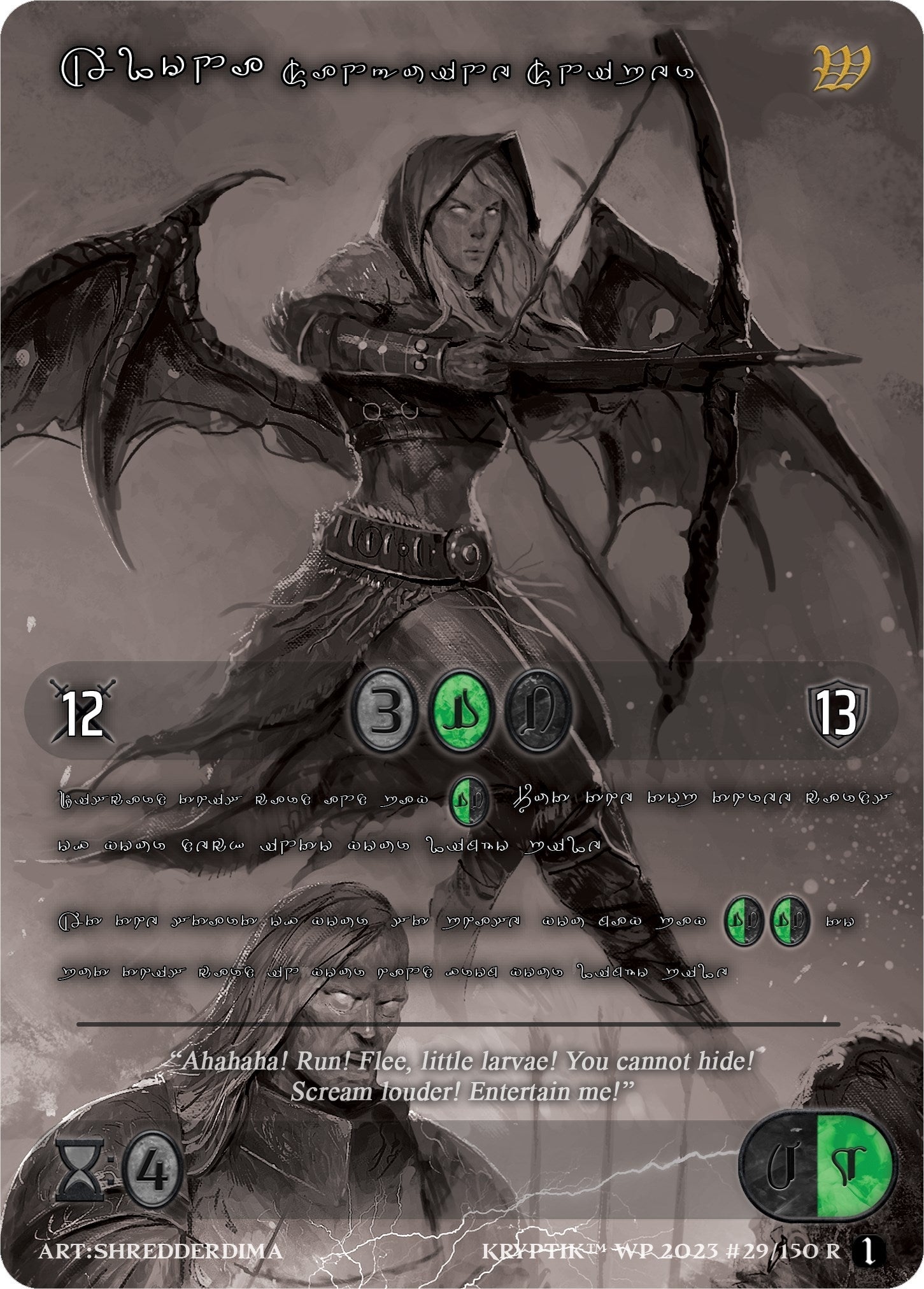 Alona Sanguine Sniper (Silver Kryptik Language) (29) [KPTGC] - Kryptik TCG Single
