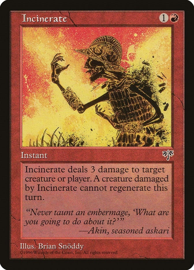 Incinerate [MIR] - MTG Single