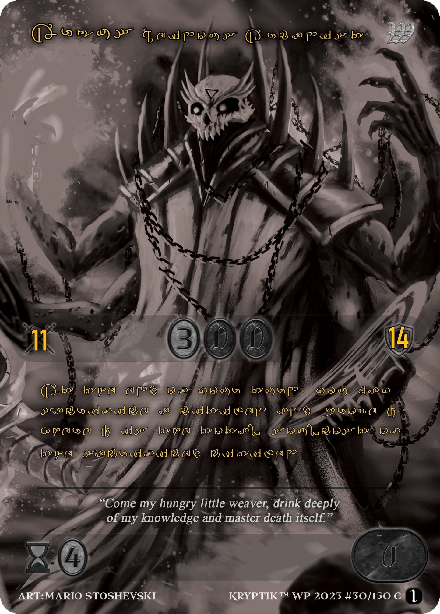 Argus Heinous Arcanist (Gold Kryptik Language) (30) [KPTGC] - Kryptik TCG Single