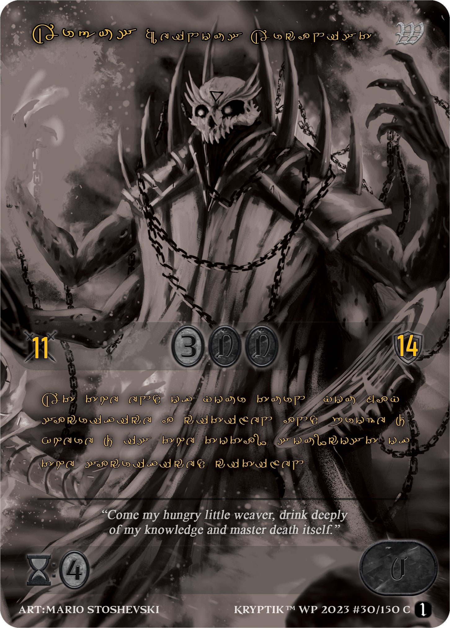 Argus Heinous Arcanist (Gold Kryptik Language) (30) [KPTGC] - Kryptik TCG Single
