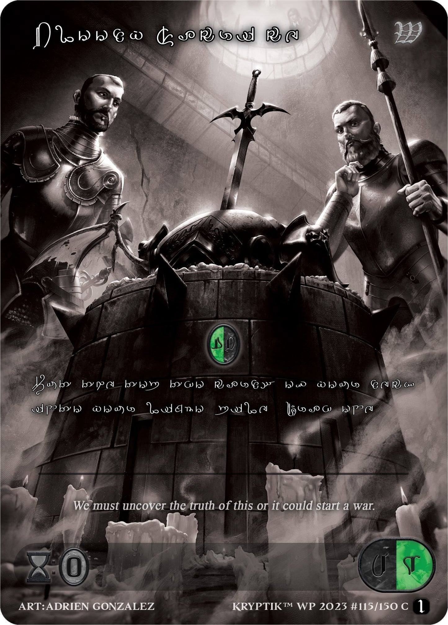 Bloody Sacrifice (Silver Kryptik Language) (115) [KPTGC] - Kryptik TCG Single