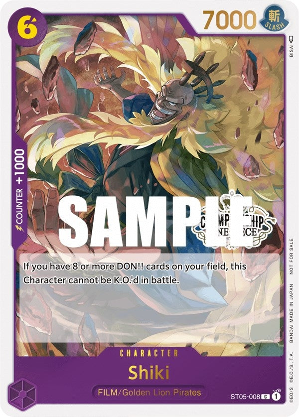 Shiki (Store Championship Participation Pack Vol. 2) (5008) (OP-PR) - One Piece Card Game Single