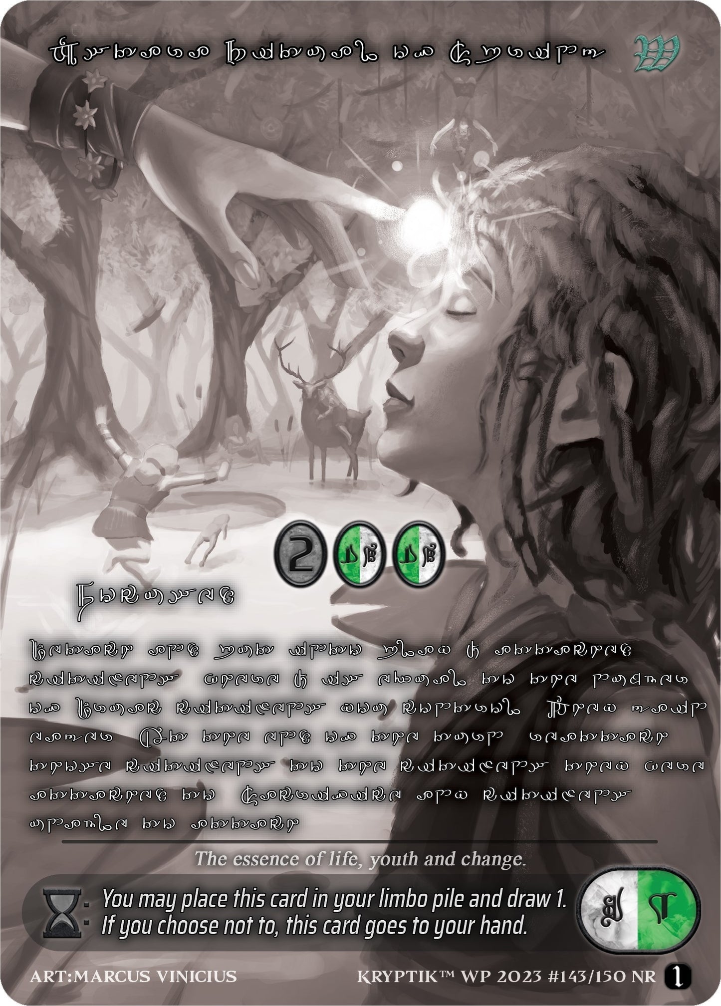 Ostara Ritual of Spring (Silver Kryptik Language) (143) [KPTGC] - Kryptik TCG Single