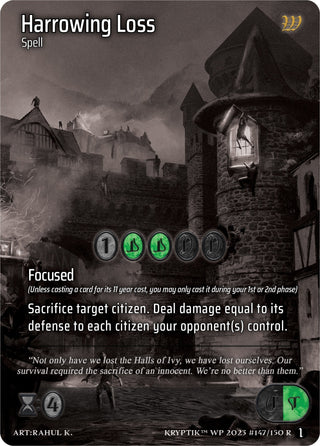 Harrowing Loss (147) [KPTGC] - Kryptik TCG Single