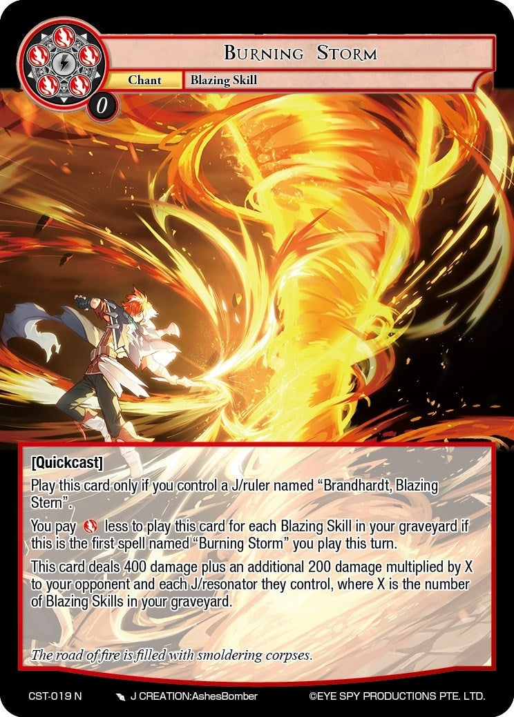 Burning Storm (19) [CST] - Force of Will Single