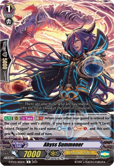 Abyss Summoner (1180) [D-PV01] - Cardfight Vanguard Single