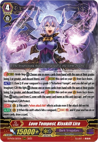 Love Tempest Kisskill Lira (1017) [D-PV01] - Cardfight Vanguard Single