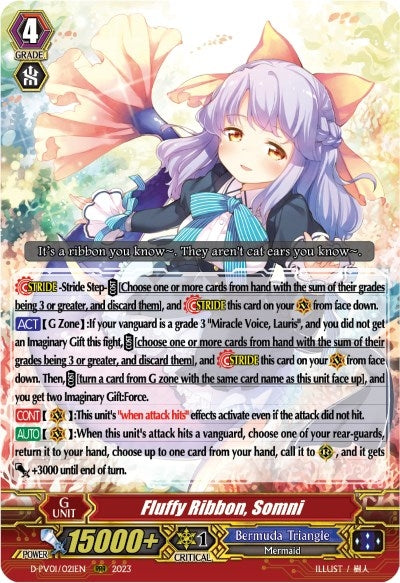 Fluffy Ribbon Somni (1021) [D-PV01] - Cardfight Vanguard Single