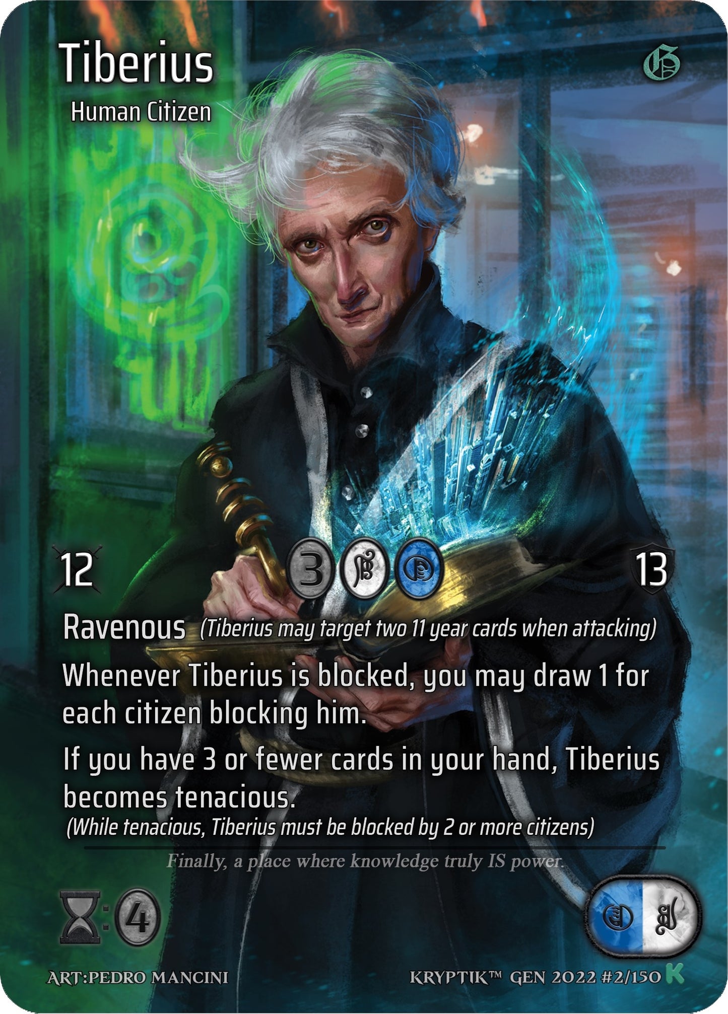 Tiberius (Full Art) (2) [KPT] - Kryptik TCG Single