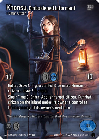 Khonsu Emboldened Informant (Cosmo Foil) (3) - Kryptik TCG Single