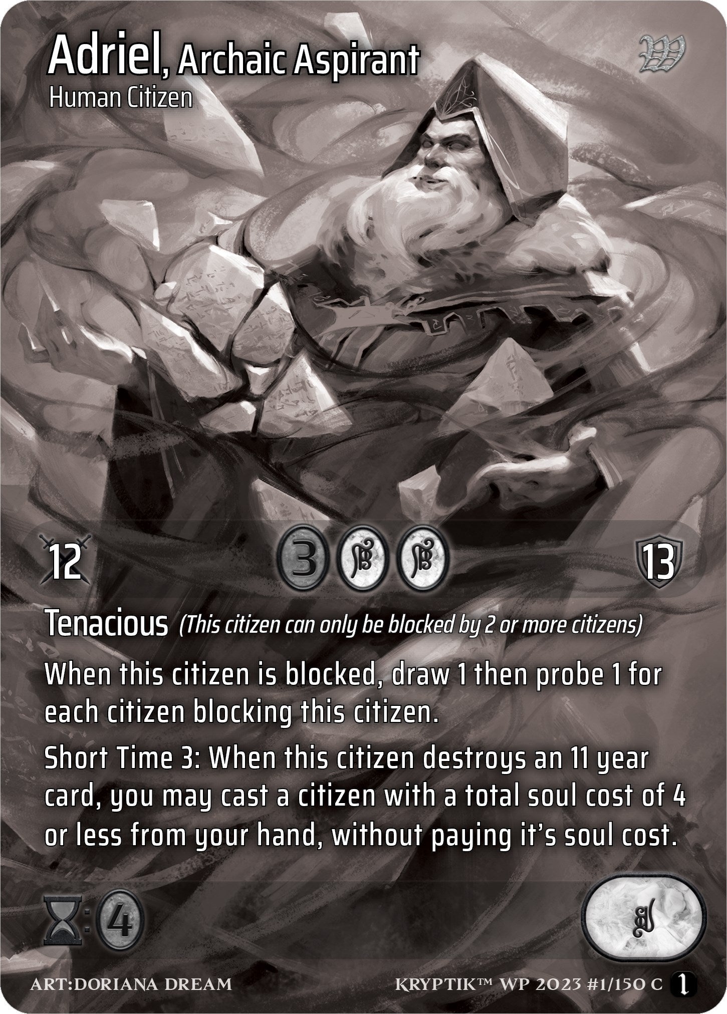 Adriel Archaic Aspirant (Cosmo Foil) (1) [KPTGC] - Kryptik TCG Single