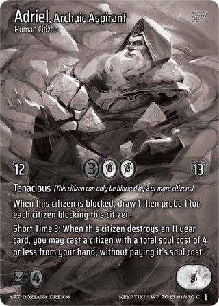 Adriel Archaic Aspirant (Cosmo Foil) (1) [KPTGC] - Kryptik TCG Single