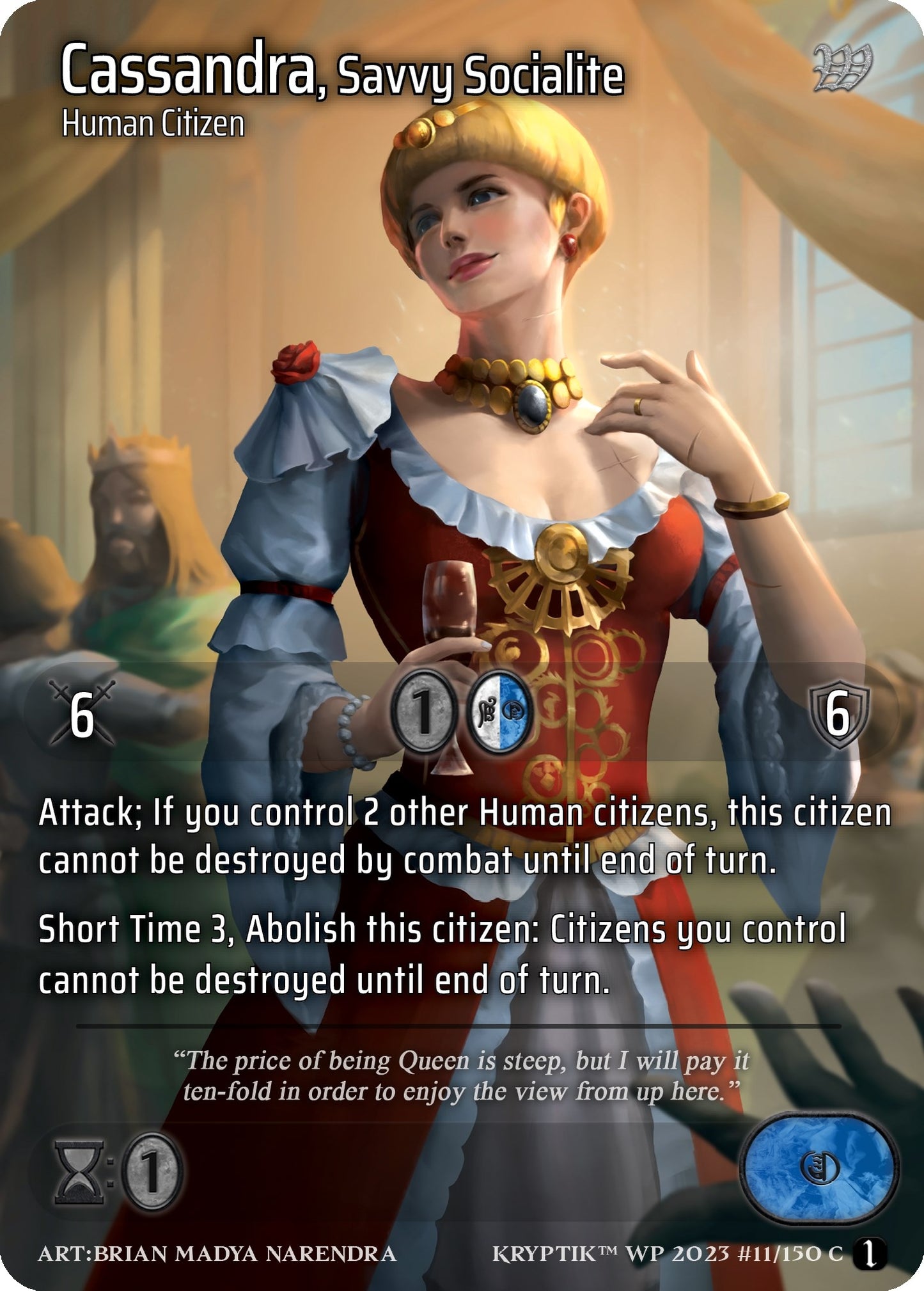 Cassandra Savvy Socialite (Cosmo Foil) (11) - Kryptik TCG Single