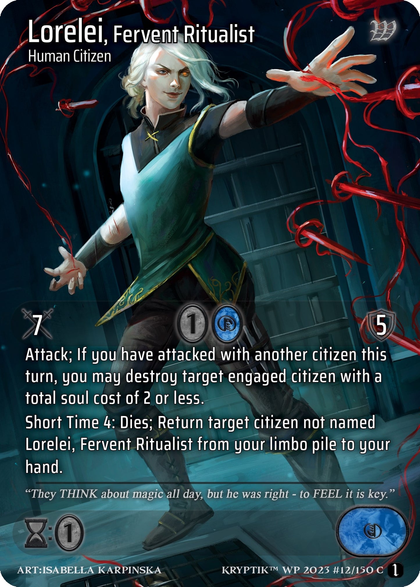 Lorelei Fervent Ritualist (Cosmo Foil) (12) - Kryptik TCG Single