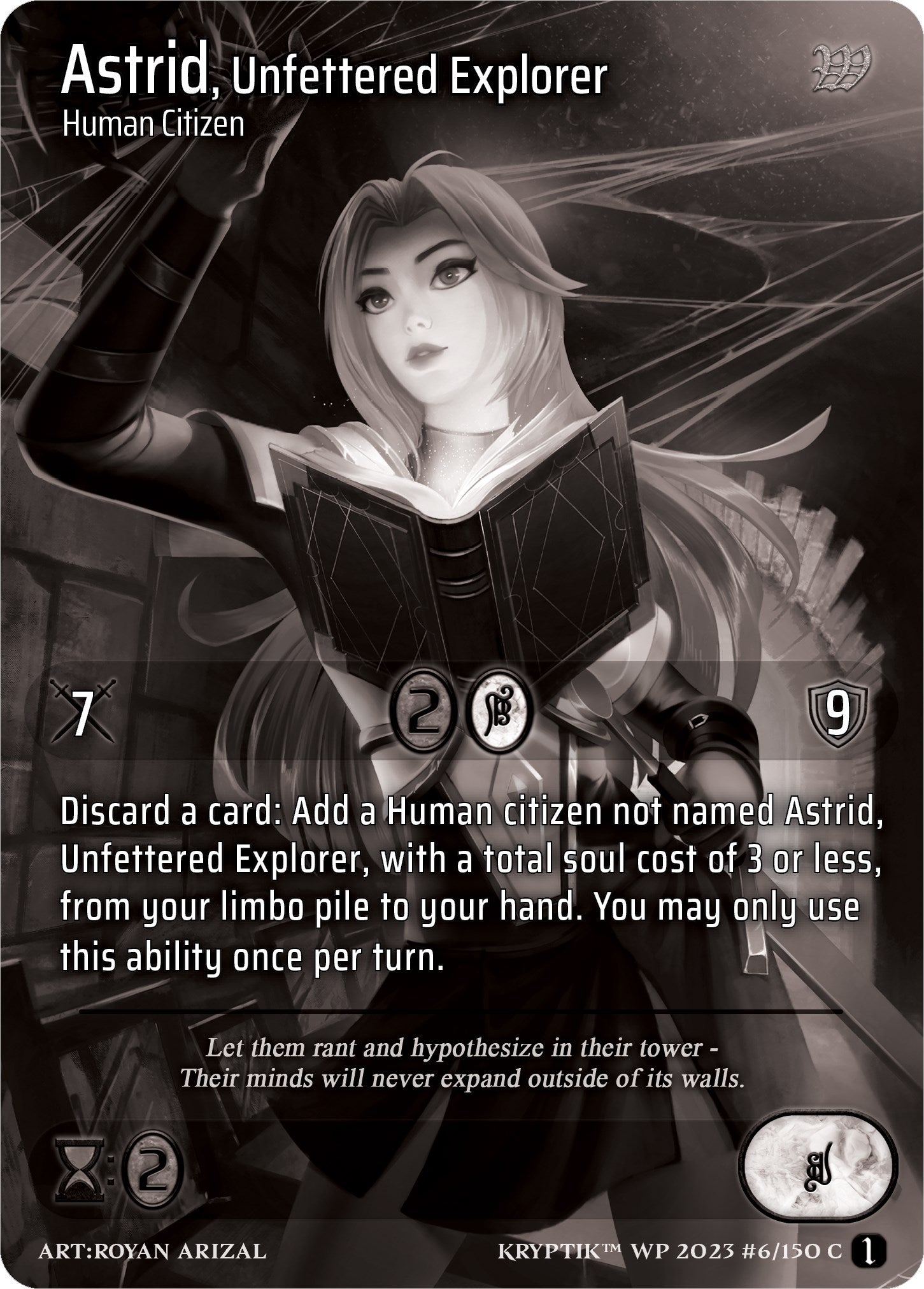 Astrid Unfettered Explorer (Cosmo Foil) (6) [KPTGC] - Kryptik TCG Single