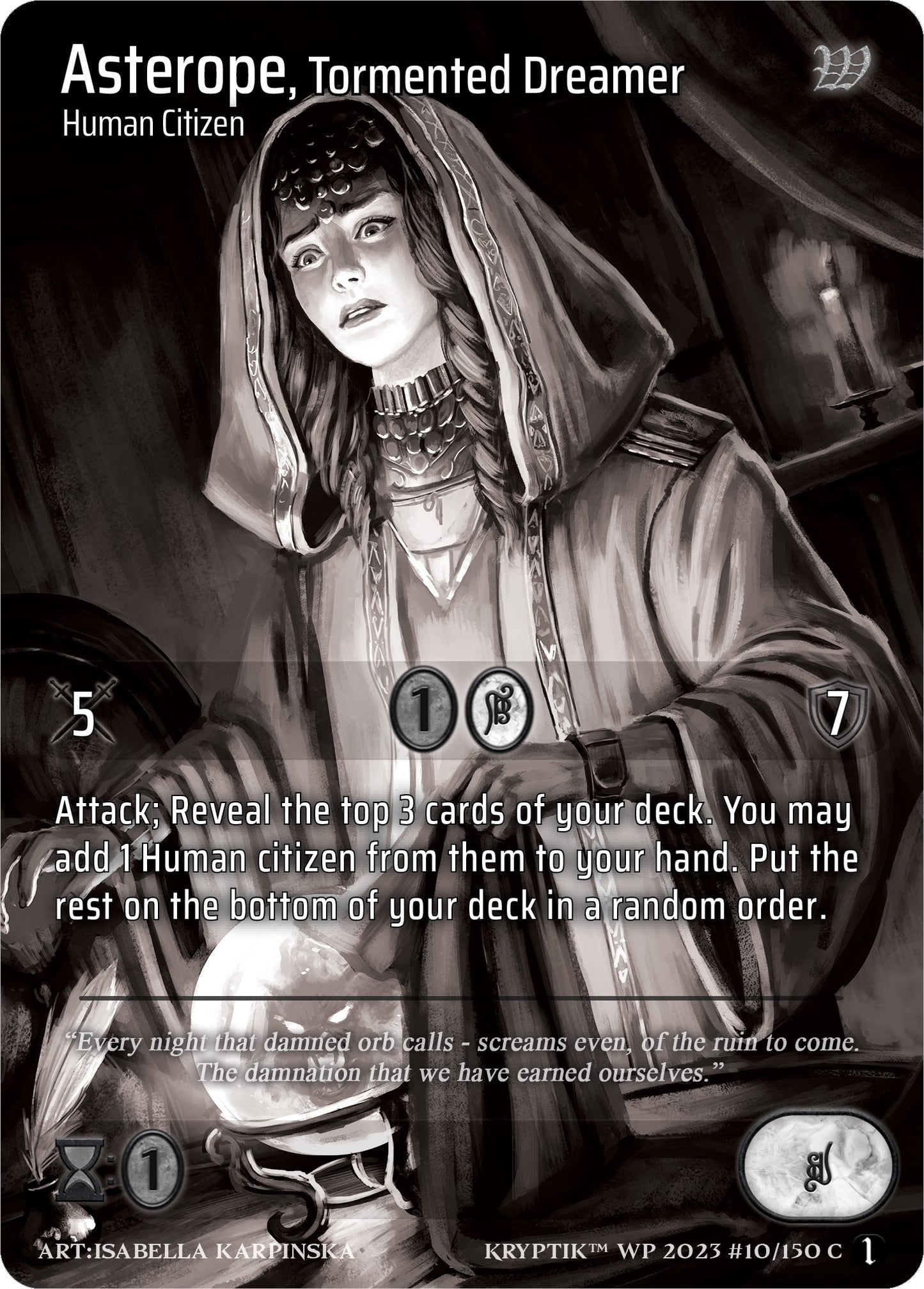 Asterope Tormented Dreamer (Cosmo Foil) (10) [KPTGC] - Kryptik TCG Single