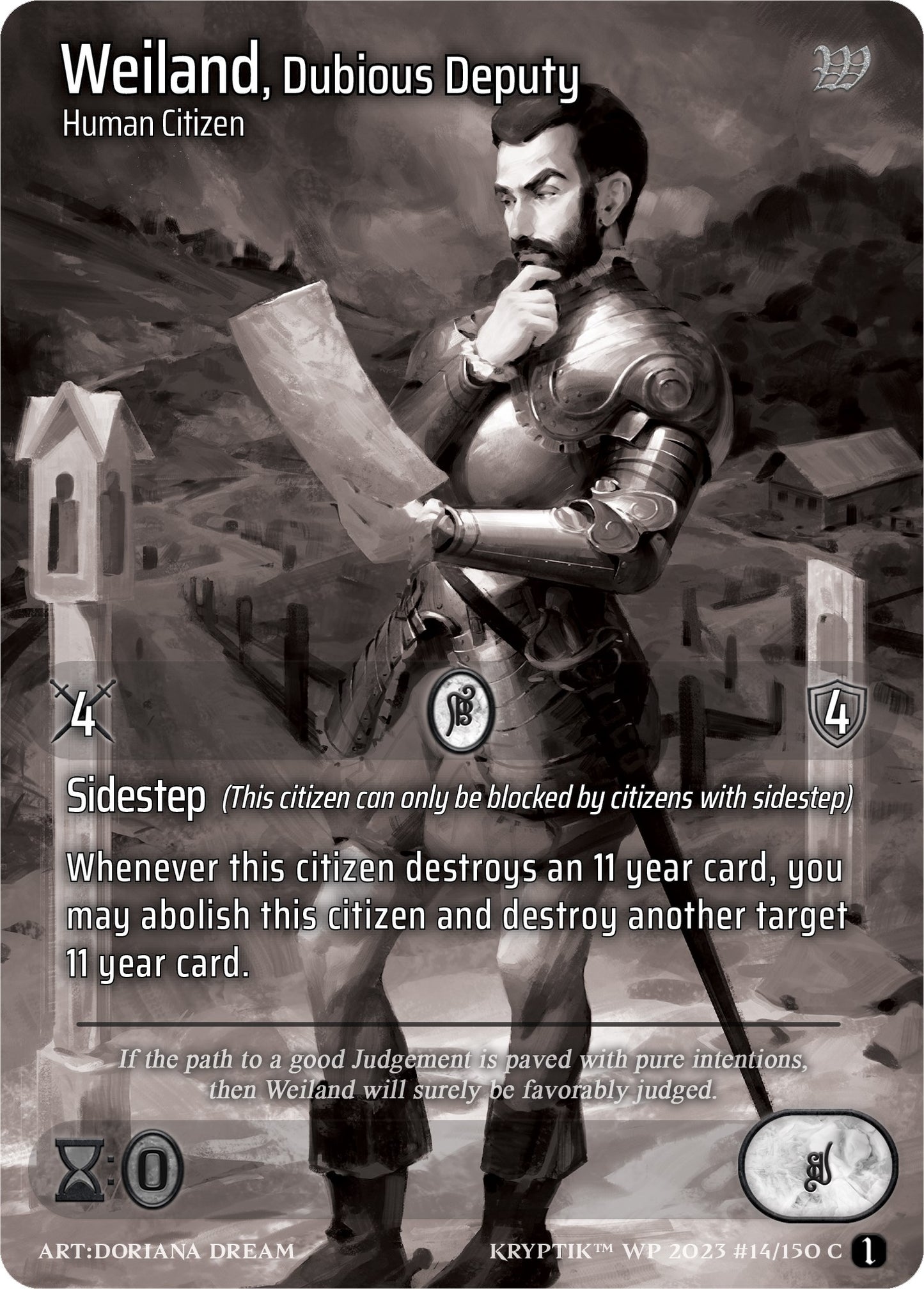Weiland Dubious Deputy (Cosmo Foil) (14) [KPTGC] - Kryptik TCG Single