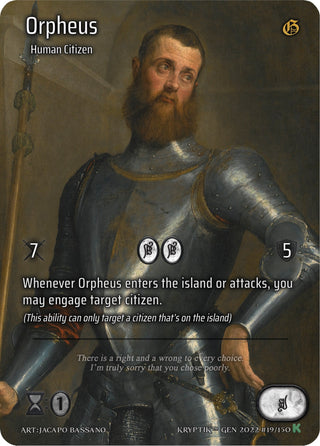 Orpheus (Full Art) (19) [KPT] - Kryptik TCG Single