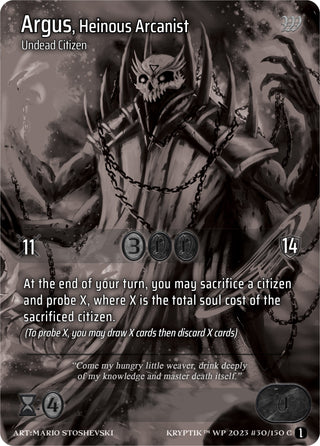 Argus Heinous Arcanist (Cosmo Foil) (30) [KPTGC] - Kryptik TCG Single