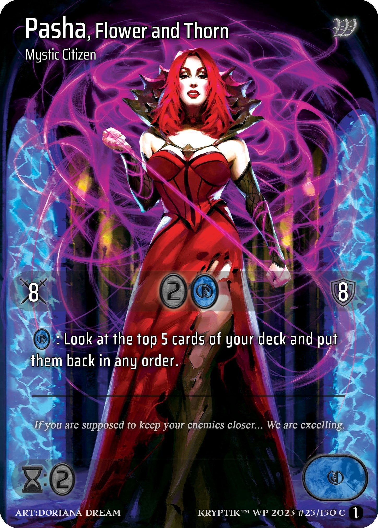 Pasha Flower and Thorn (Cosmo Foil) (23) - Kryptik TCG Single