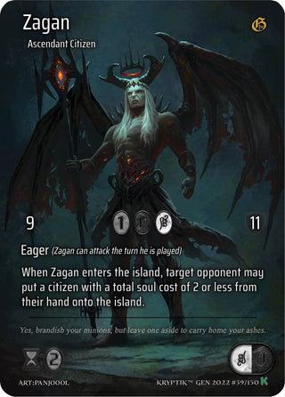 Zagan (Full Art) (39) [KPT] - Kryptik TCG Single