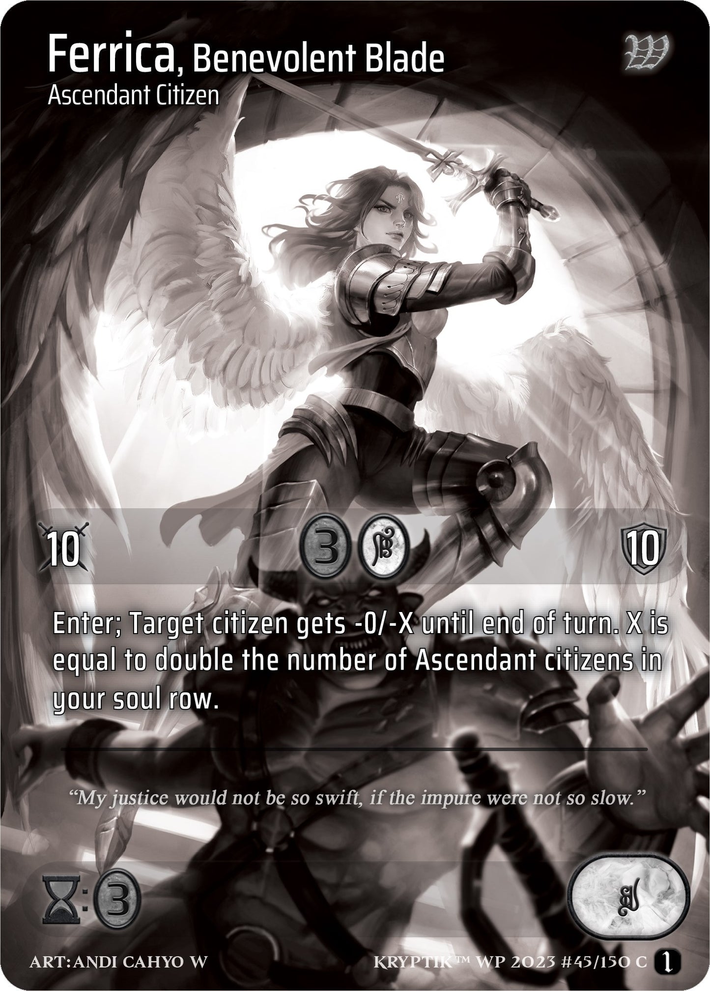 Ferrica Benevolent Blade (Cosmo Foil) (45) [KPTGC] - Kryptik TCG Single