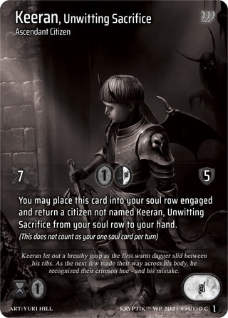Keeran Unwitting Sacrifice (Cosmo Foil) (54) [KPTGC] - Kryptik TCG Single