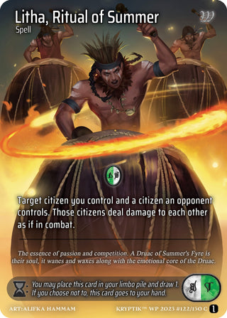 Litha Ritual of Summer (Cosmo Foil) (122) - Kryptik TCG Single