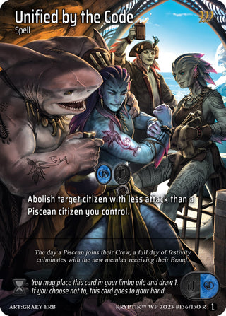 Unified by the Code (Cosmo Foil) (136) - Kryptik TCG Single