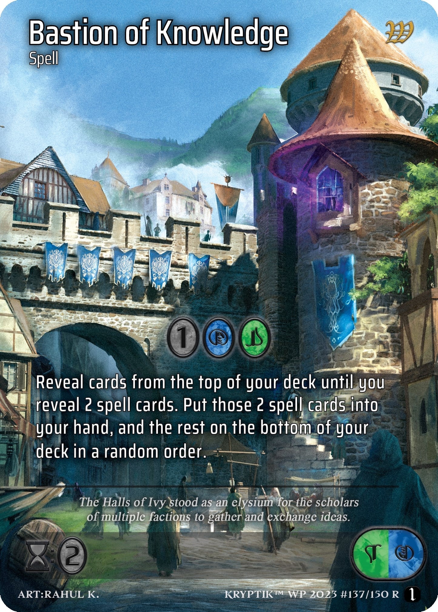 Bastion of Knowledge (Cosmo Foil) (137) - Kryptik TCG Single