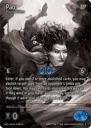 Pao (Cosmo Foil) (105) [KPTGC] - Kryptik TCG Single