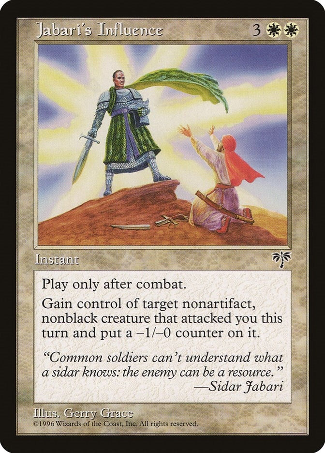 Jabari’s Influence [MIR] - MTG Single