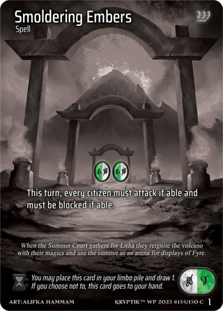 Smoldering Embers (Cosmo Foil) (134) [KPTGC] - Kryptik TCG Single