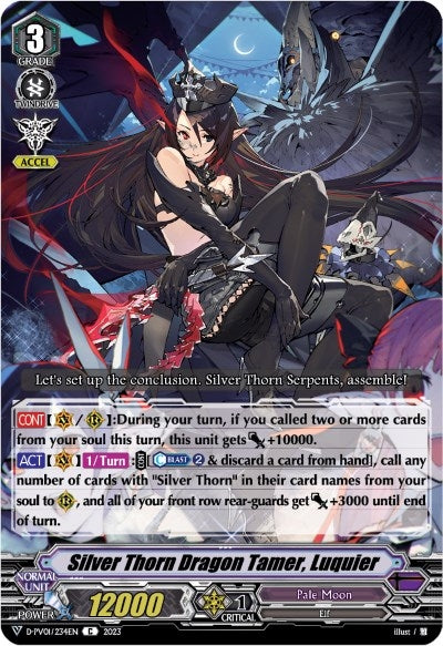 Silver Thorn Dragon Tamer Luquier (1234) [D-PV01] - Cardfight Vanguard Single