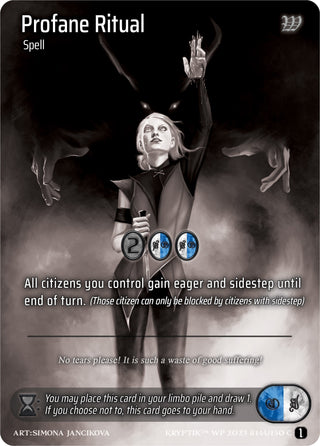 Profane Ritual (Cosmo Foil) (144) [KPTGC] - Kryptik TCG Single