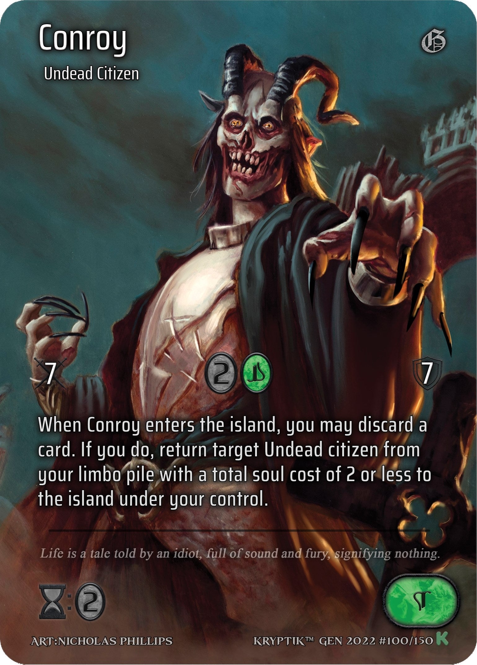 Conroy (Full Art) (100) [KPT] - Kryptik TCG Single