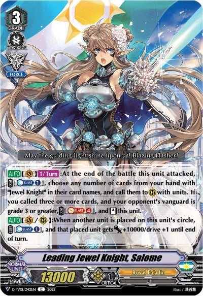 Leading Jewel Knight Salome (1242) [D-PV01] - Cardfight Vanguard Single