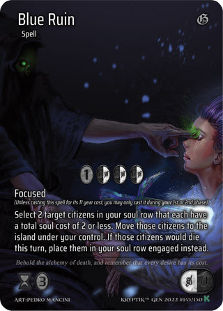 Blue Ruin (Full Art) (145) [KPT] - Kryptik TCG Single