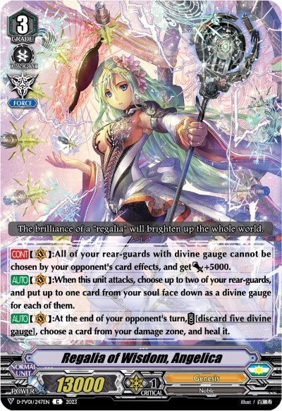 Regalia of Wisdom Angelica (1247) [D-PV01] - Cardfight Vanguard Single