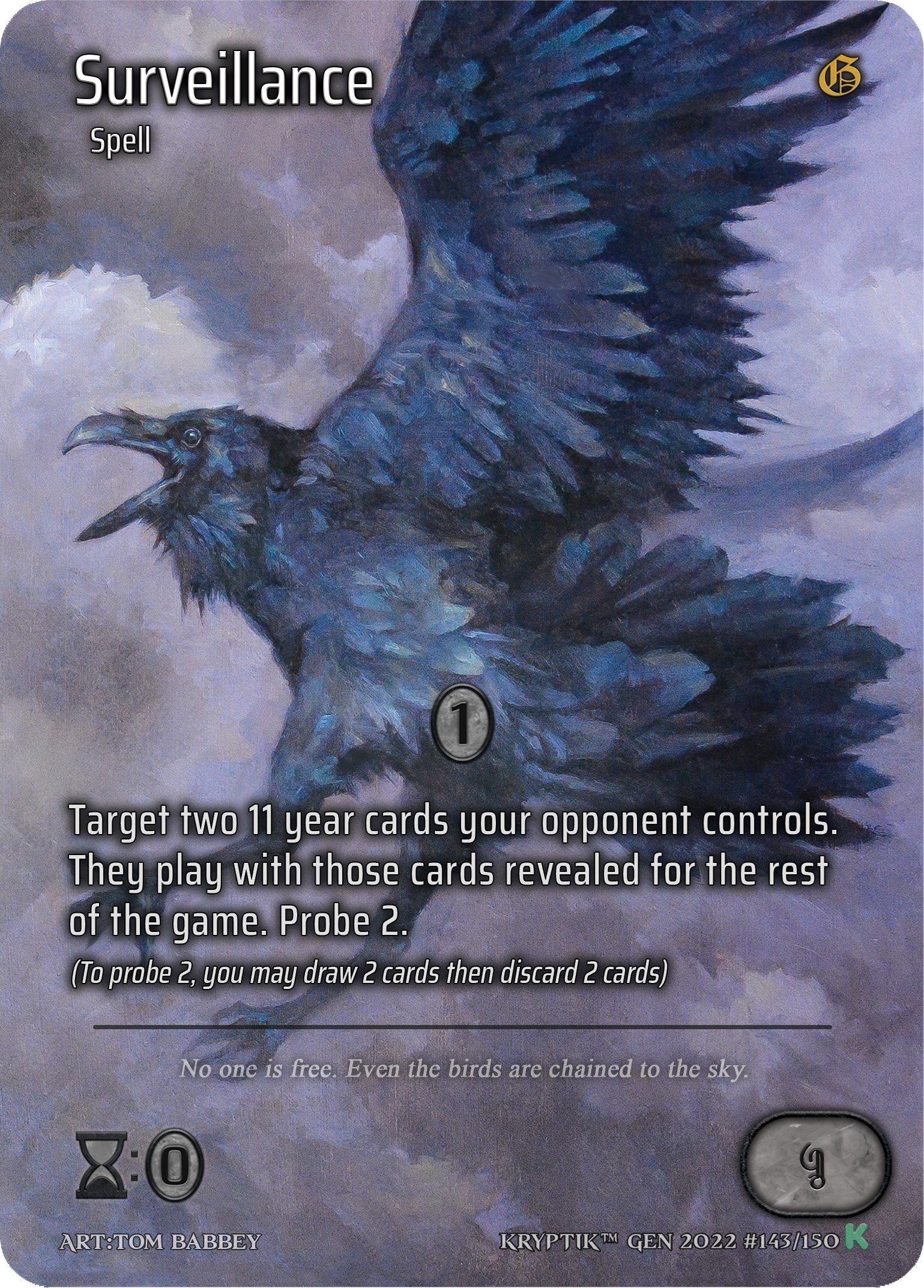 Surveillance (Full Art) (143) [KPT] - Kryptik TCG Single