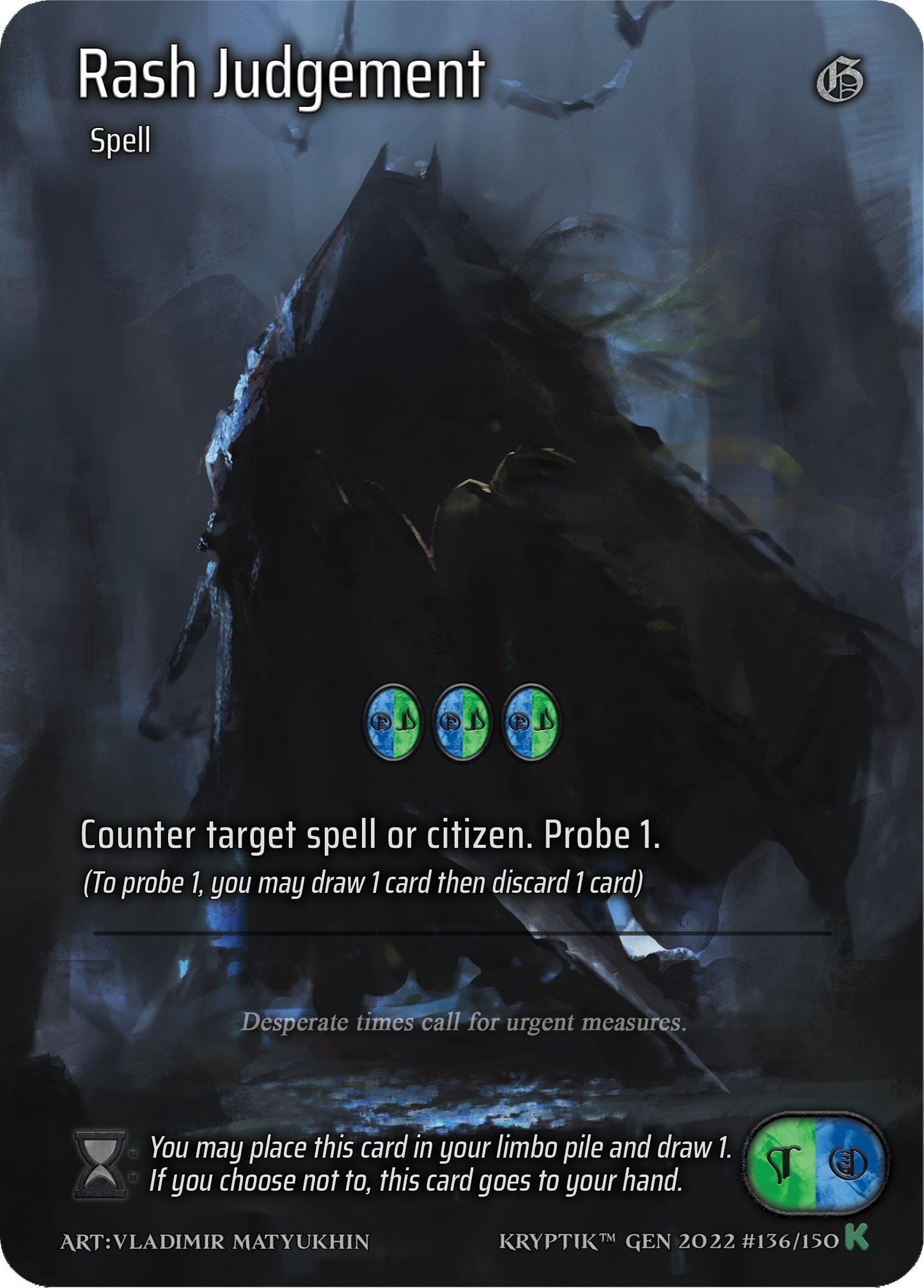 Rash Judgement (Full Art) (136) [KPT] - Kryptik TCG Single