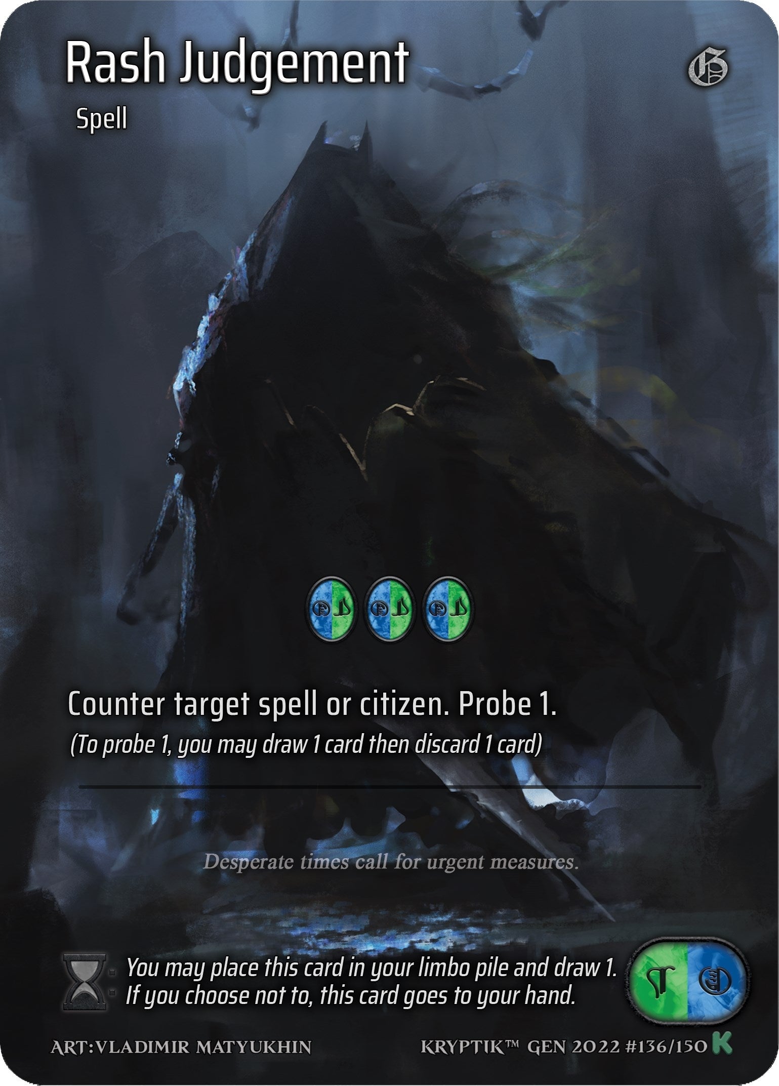 Rash Judgement (Full Art) (136) [KPT] - Kryptik TCG Single