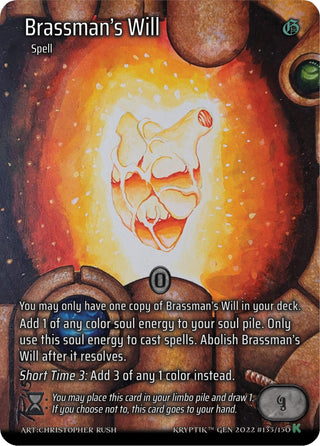 Brassman’s Will (Full Art) (133) [KPT] - Kryptik TCG Single
