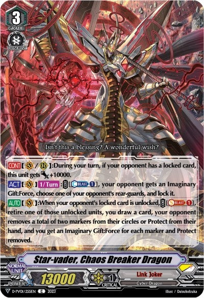 Star-vader Chaos Breaker Dragon (1255) [D-PV01] - Cardfight Vanguard Single