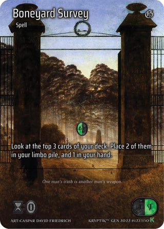 Boneyard Survey (Full Art) (127) [KPT] - Kryptik TCG Single