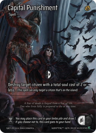 Capital Punishment (Full Art) (122) [KPT] - Kryptik TCG Single
