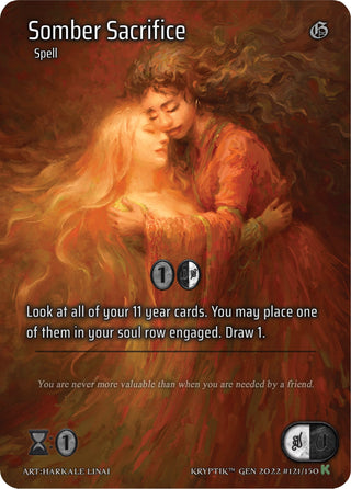 Somber Sacrifice (Full Art) (121) [KPT] - Kryptik TCG Single