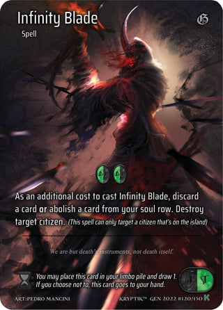 Infinity Blade (Full Art) (120) [KPT] - Kryptik TCG Single